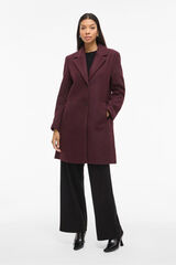 Vila Sobretudo de tecido com lapelas Granada