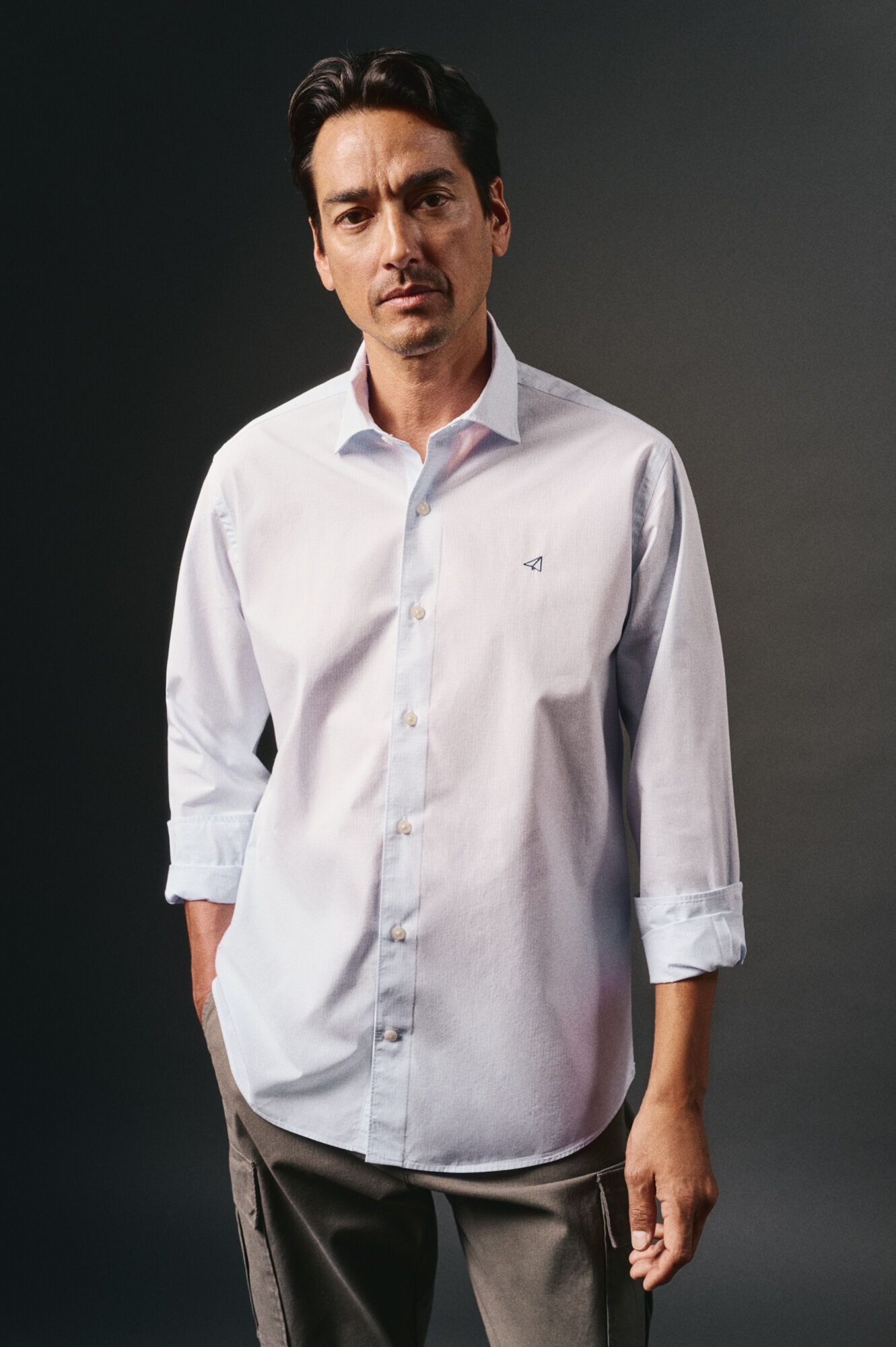 OOTO Camisa xadrez popelina