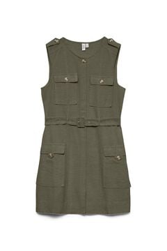 Vero Moda Vestido curto estilo safari Verde