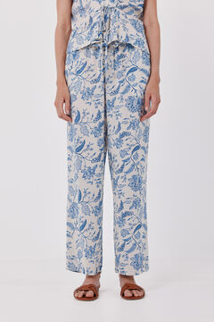 Cortefiel Pantal&oacute;n fluido estampado