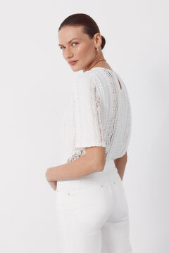 Cortefiel Top encaje