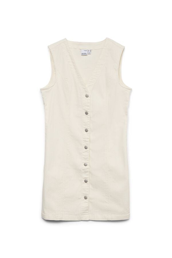 Vero Moda Vestido corto denim Blanco