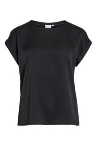 Vila Top satinado de manga corta