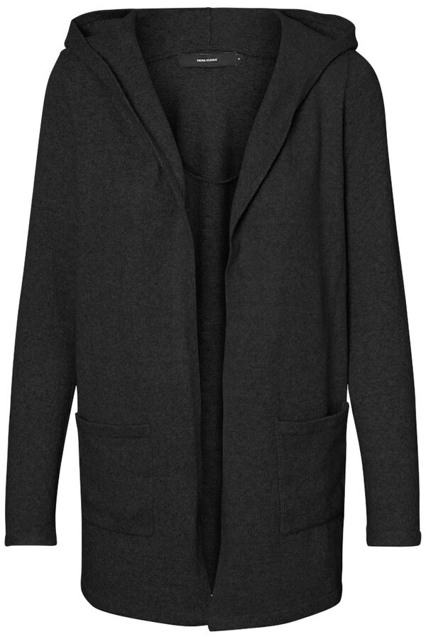 Vero Moda Curve C&aacute;rdigan con capucha talla grande Negro