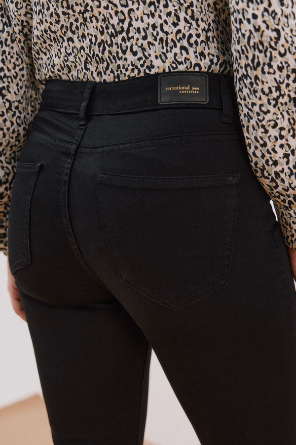 Cortefiel Sensational color pants Black