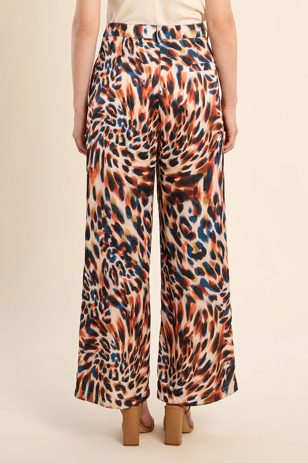 Molly Bracken Pantal&oacute;n de mujer largo con estampado Multicolor