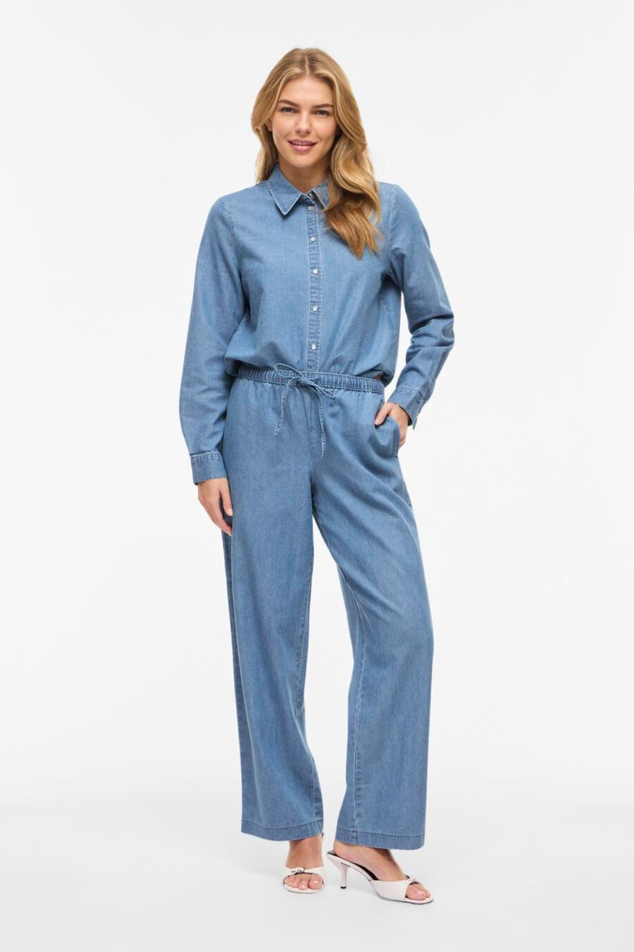 Pantalón Lyocell con cintura elástica