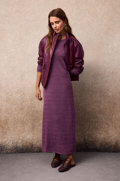 Slowlove Vestido estructura rayas