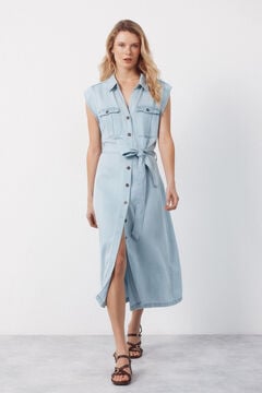 Cortefiel Vestido cargo tencel