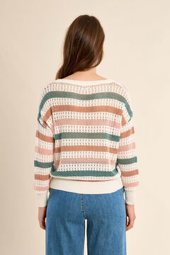 Molly Bracken Jersey de mujer de manga larga de rayas