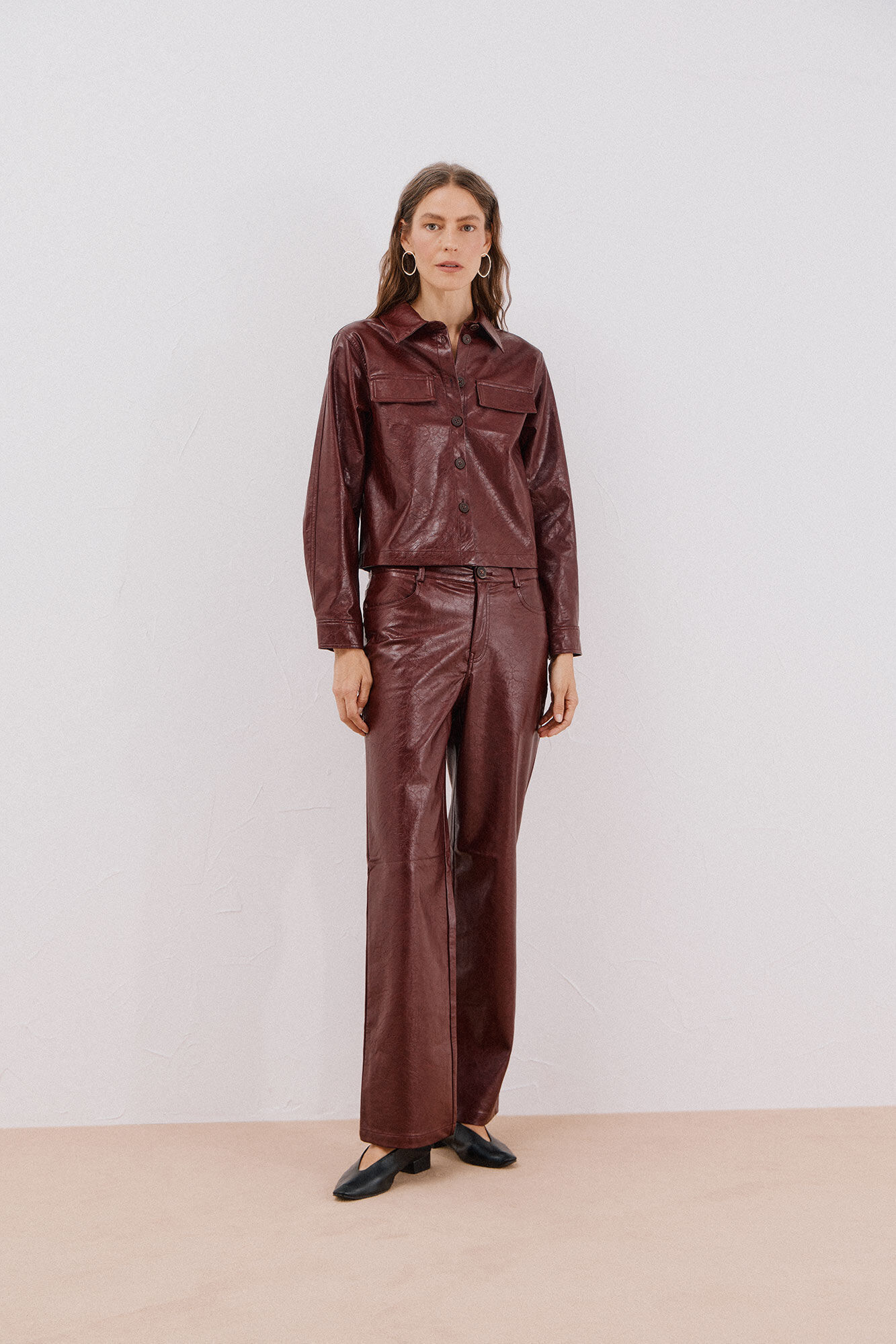 Cortefiel Pantal&oacute;n efecto piel