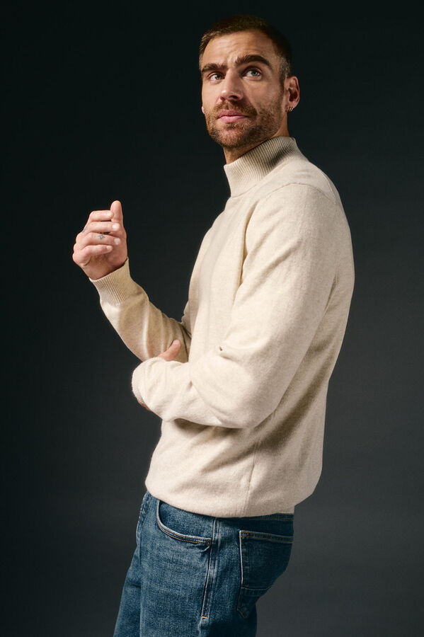 OOTO Jersey cuello perking Beige
