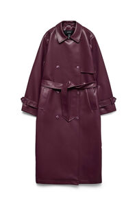 Vero Moda Sobretudo longo de trench sint&eacute;tico