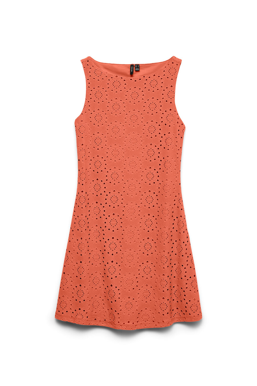 Vestido corto con calados