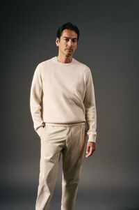 OOTO Jersey cuello redondo algodón torzal