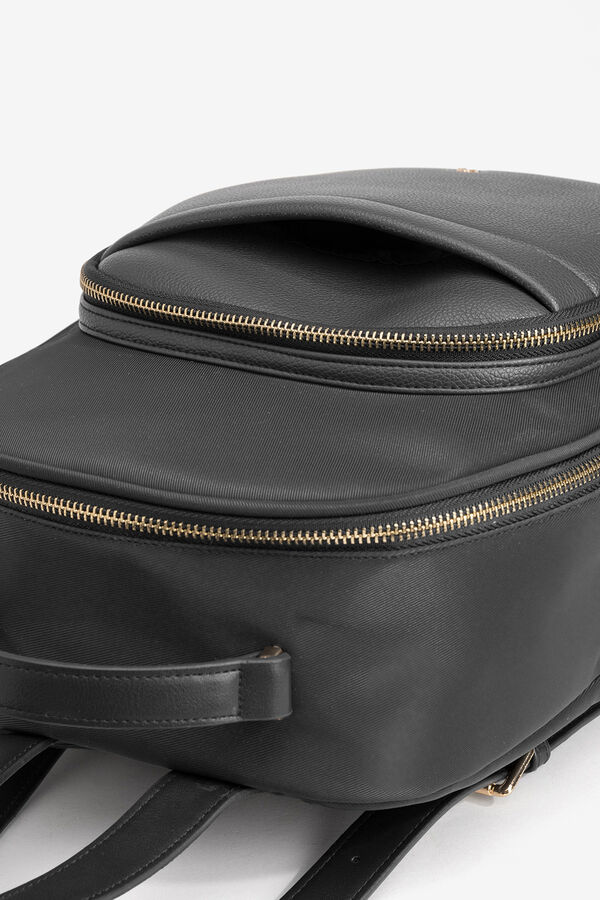 Vilanova Mochila Efecto Piel Negro