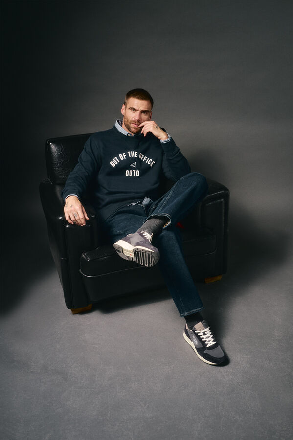 OOTO Sweatshirt box logo Navy