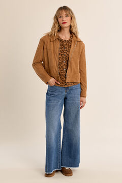 Molly Bracken Chaqueta manga larga efecto ante
