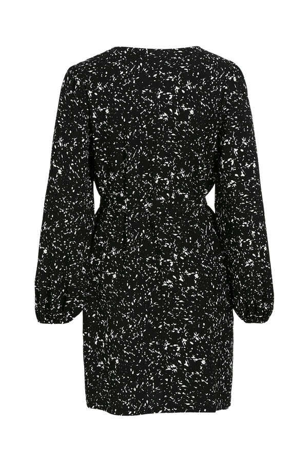 Vila Vestido curto estampado Preto