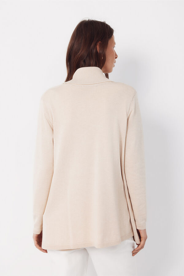 Cortefiel Chaqueta cuello chal Beige
