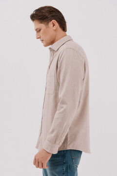 Cortefiel Camisa franela espiga