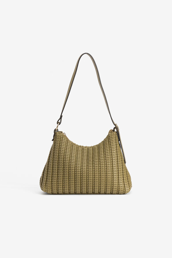 Vilanova Bolso de Hombro Texturizado Verde