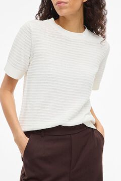 Vila Top de punto manga corta de algod&oacute;n org&aacute;nico