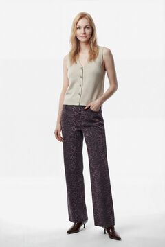 Vila Chaleco de punto con botones joya