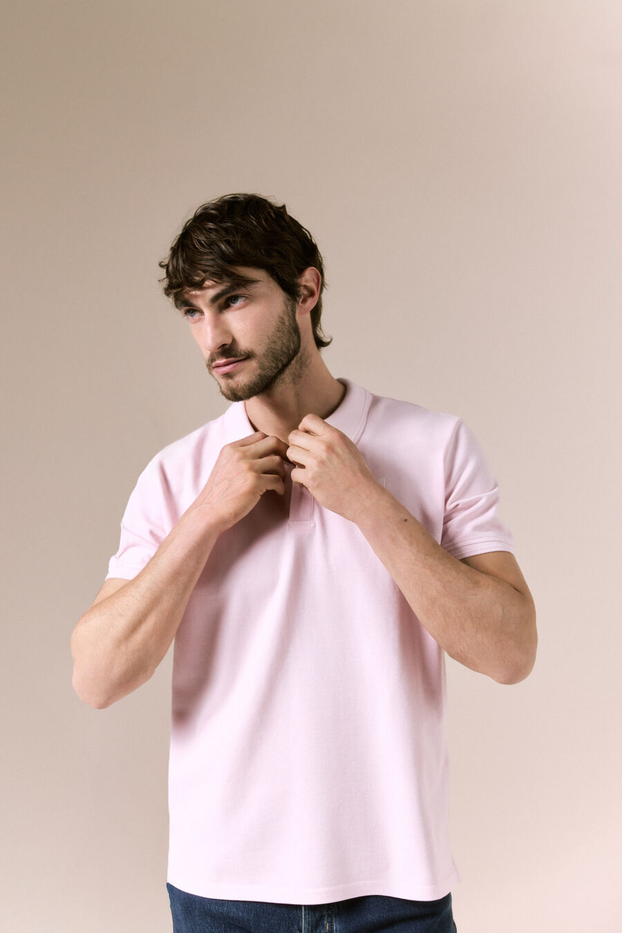 Polo básico piqué lavado