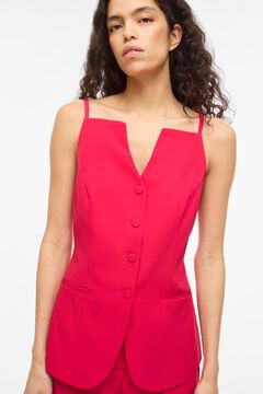 Vila Chaleco abotonado de tirantes