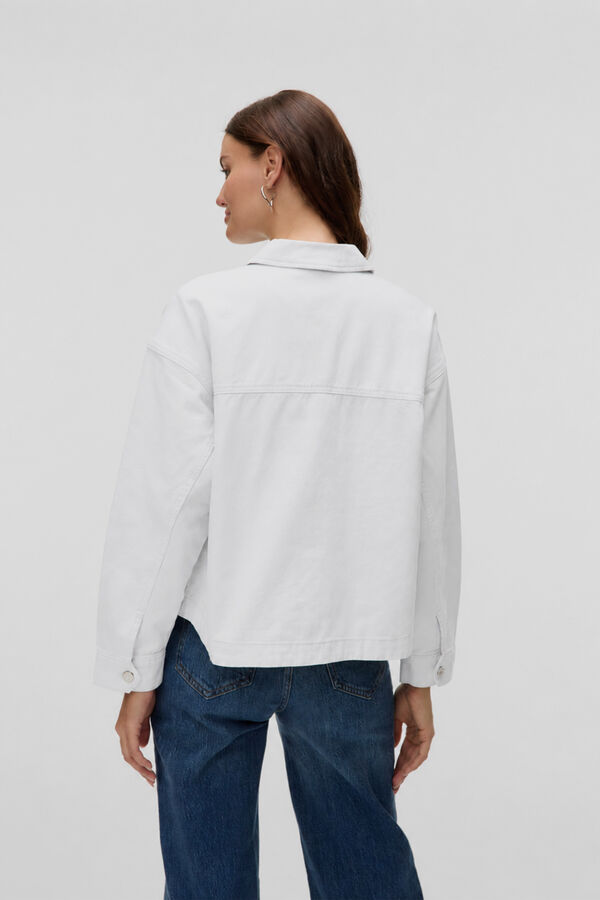 Vero Moda Cazadora vaquera de mujer corte recto Blanco
