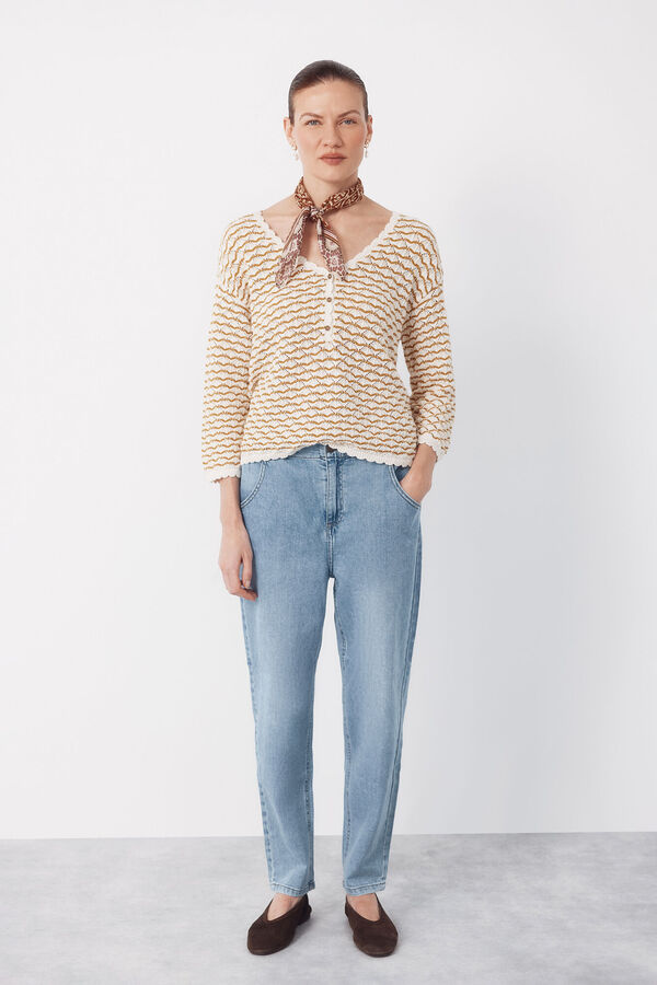 Cortefiel Jeans Easy Fit Azul oscuro