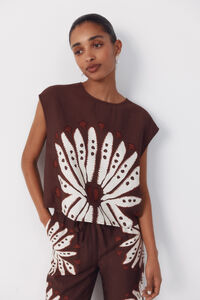 Cortefiel Top estampado