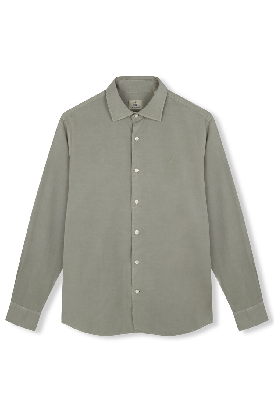 OOTO Camisa twill liso tencel algod&oacute;n