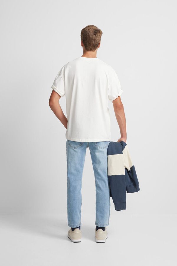 Silbon Camiseta cl&aacute;ssica de corte especial Tostado