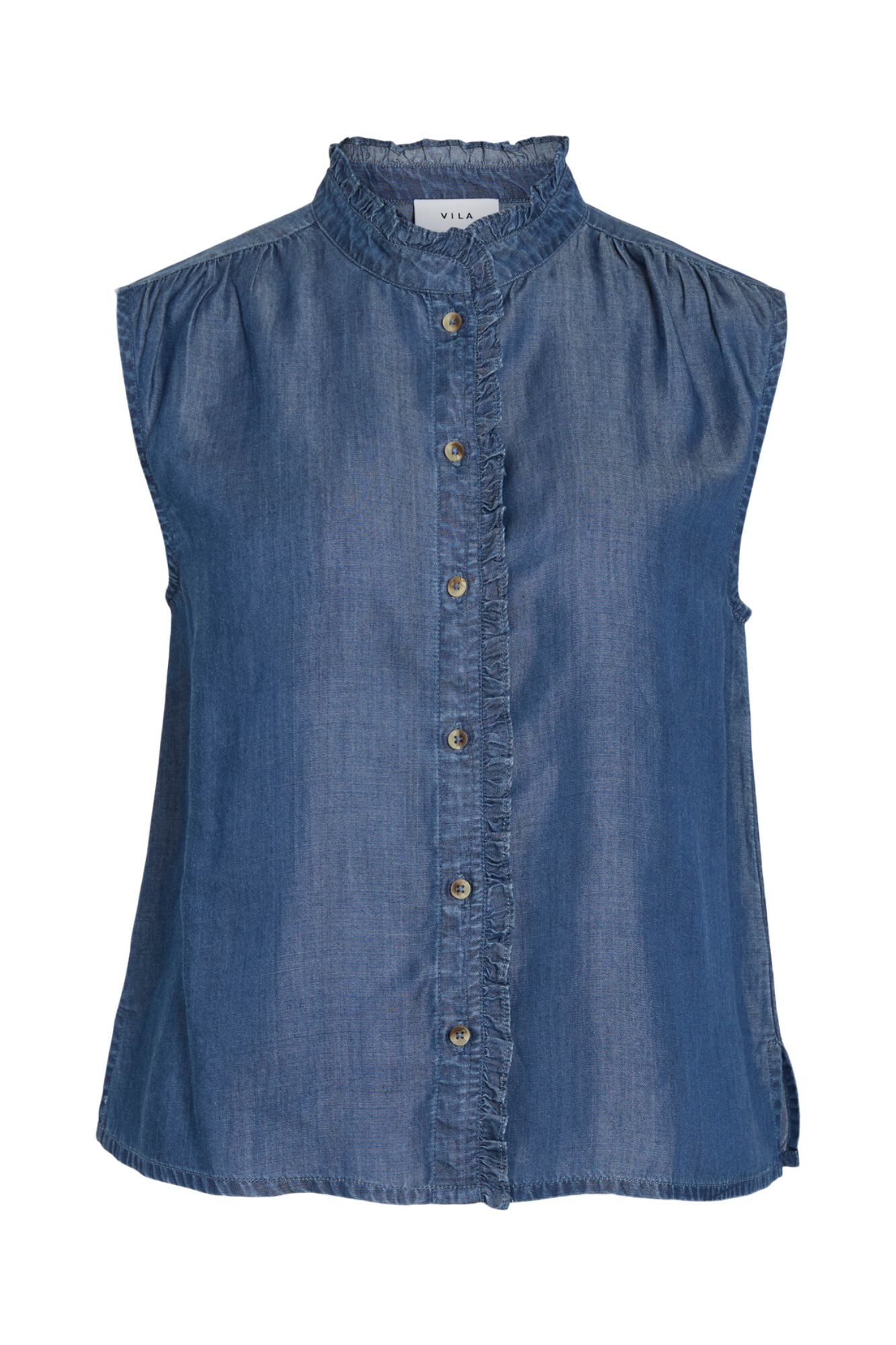 Vila Blusa sin mangas de tencel
