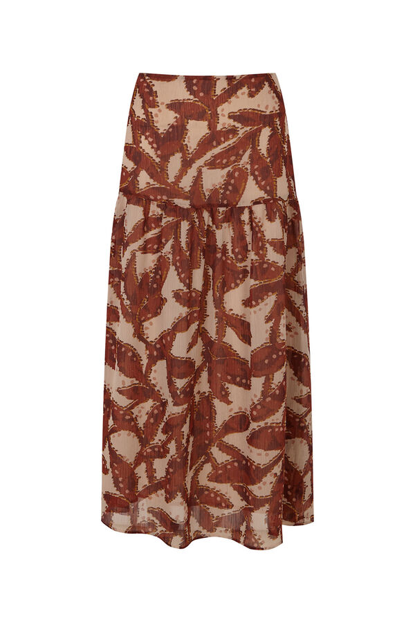 Cortefiel Falda estampada Estampado blanco