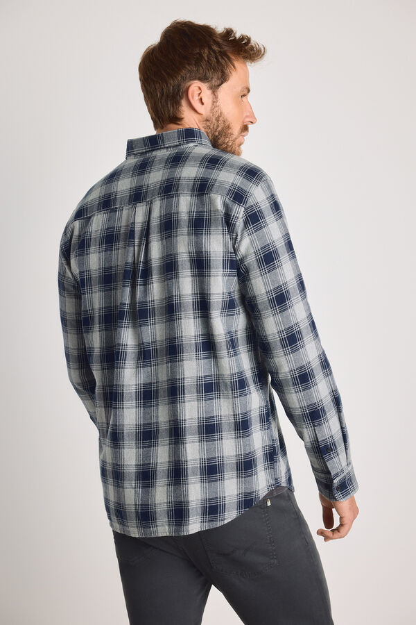 Jack & Jones Camisa regular aos quadrados Azul