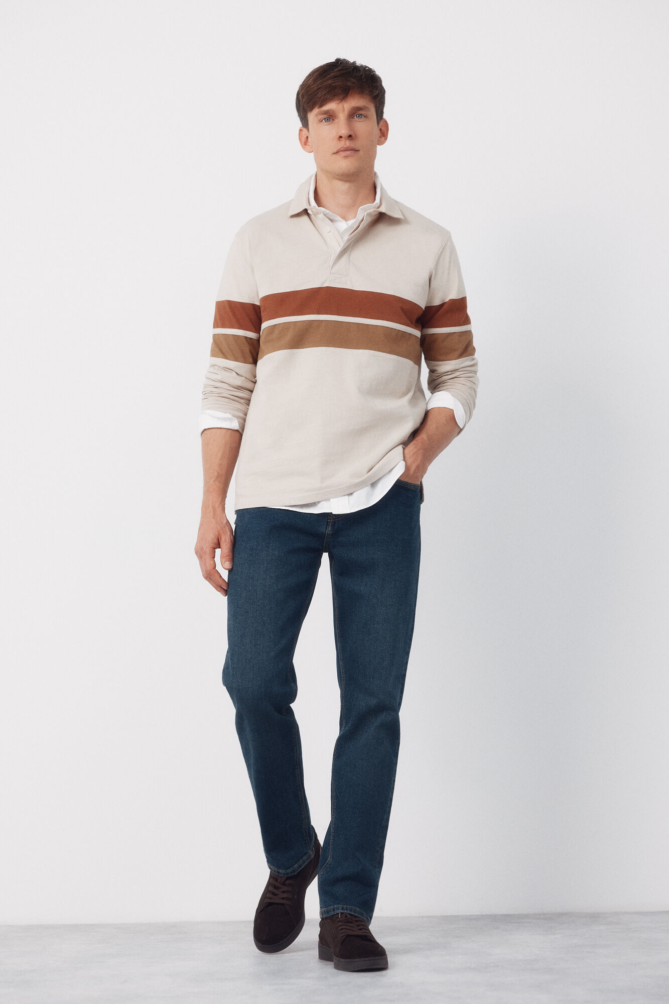 Cortefiel Polo rugby bloques