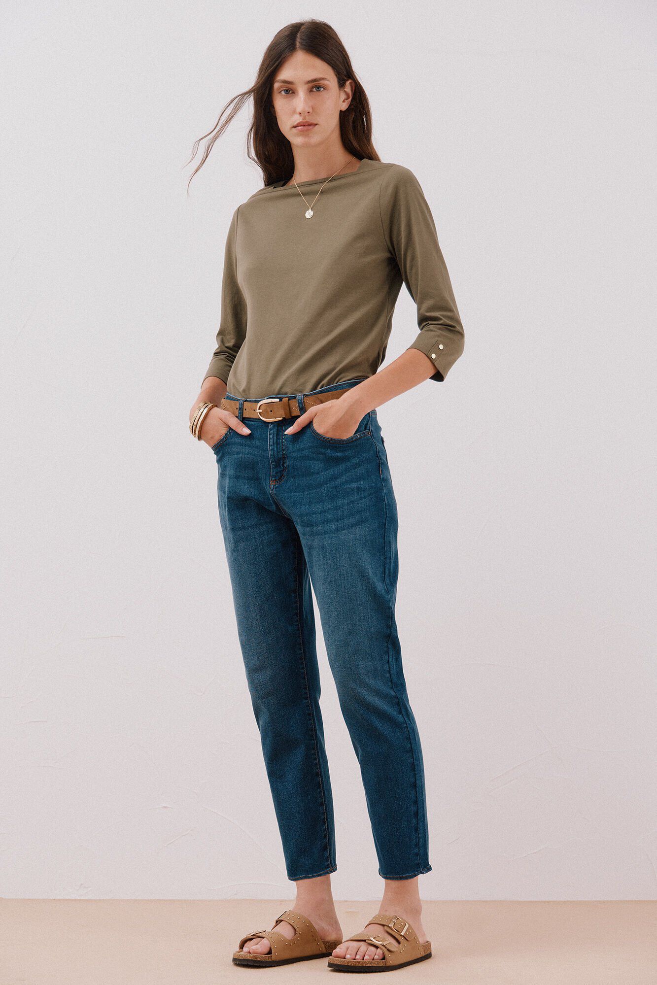 Cortefiel cal&ccedil;a jeans mam&atilde;e 