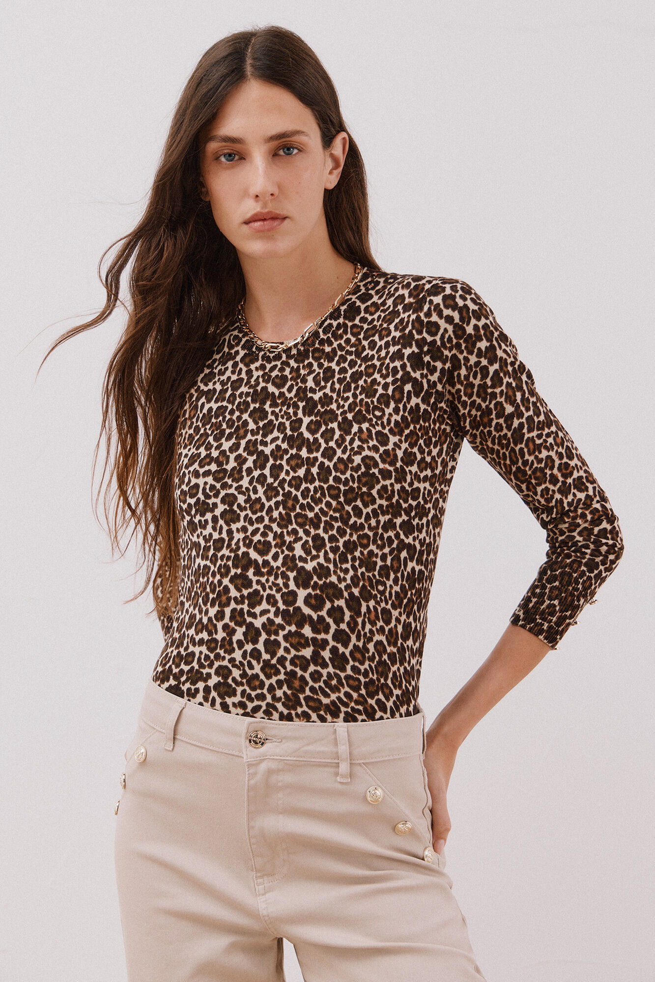 Cortefiel Jersey punto estampado