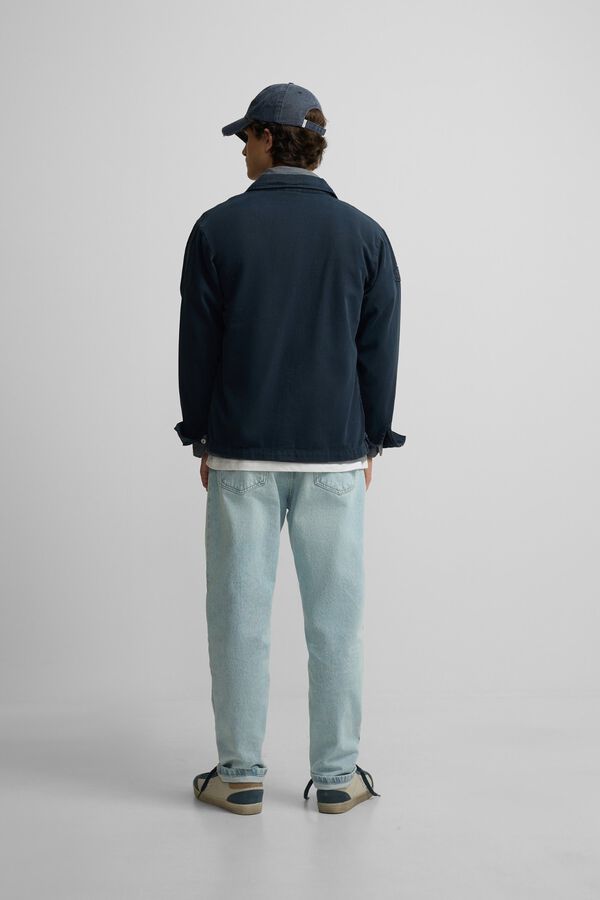 Silbon Sobrecamisa parches Azul marino