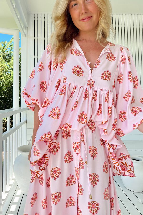 Jaase Blusa oversize Subiu