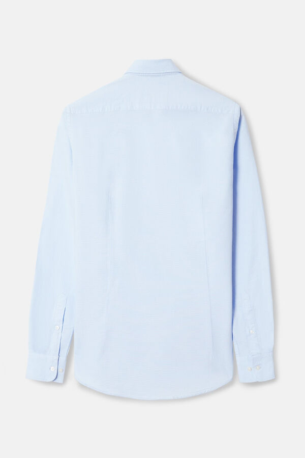 Silbon Camisa sport oxford cutaway Azul