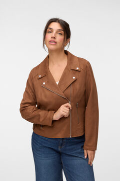 Vero Moda Curve Cazadora biker de antelina