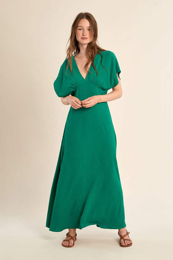 Molly Bracken Vestido largo de manga corta mariposa Verde