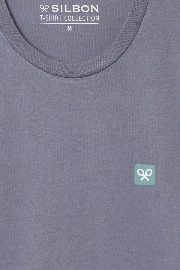 Cortefiel Camiseta cuadro raqueta Blue