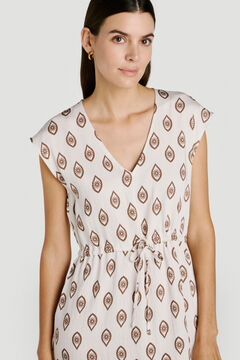 Vila Vestido midi estampado con viscosa