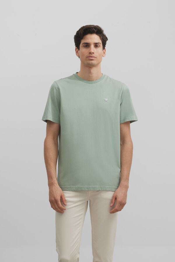 Cortefiel Camiseta raqueta geometrica Green