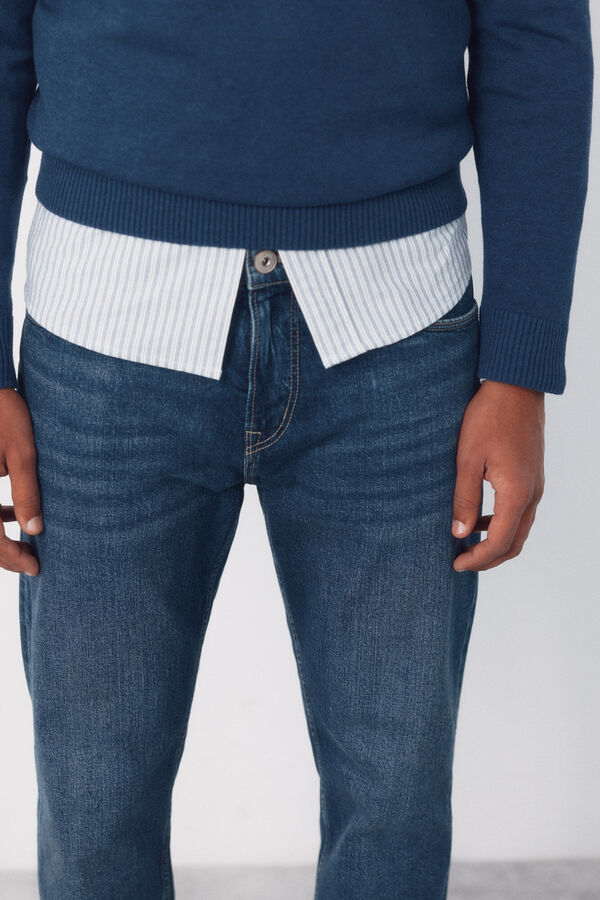 Cortefiel Pantal&oacute;n vaquero ligero regular fit Azul